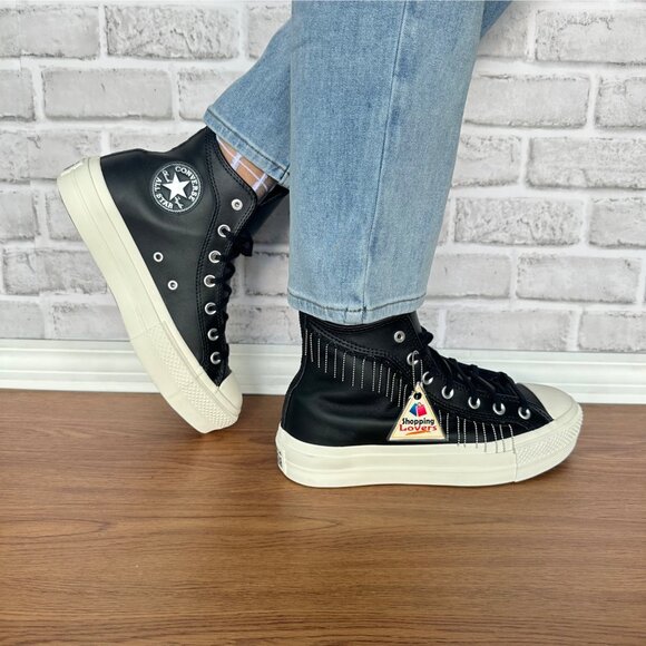 ⭐Converse Chuck Taylor All Star Platform Western Chain Sz 8 Womens Shoes A15473C - Picture 2 of 13